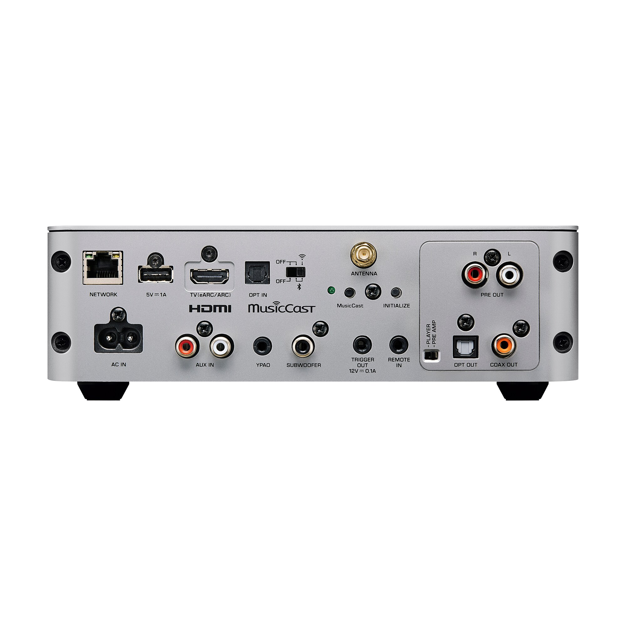 Streamer Yamaha WXC-70A – WXC-70A Silver Rear Panel