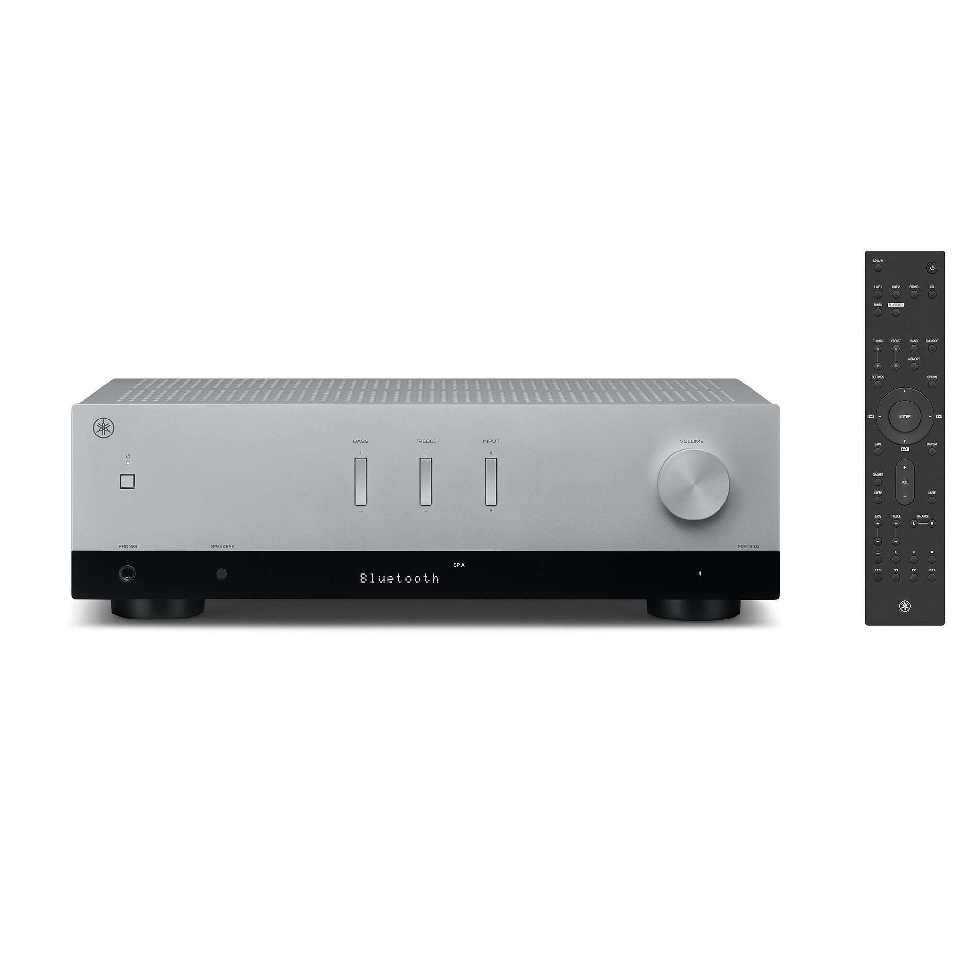 Receiver stereo Yamaha R200A – R200A Silver With Remote Control