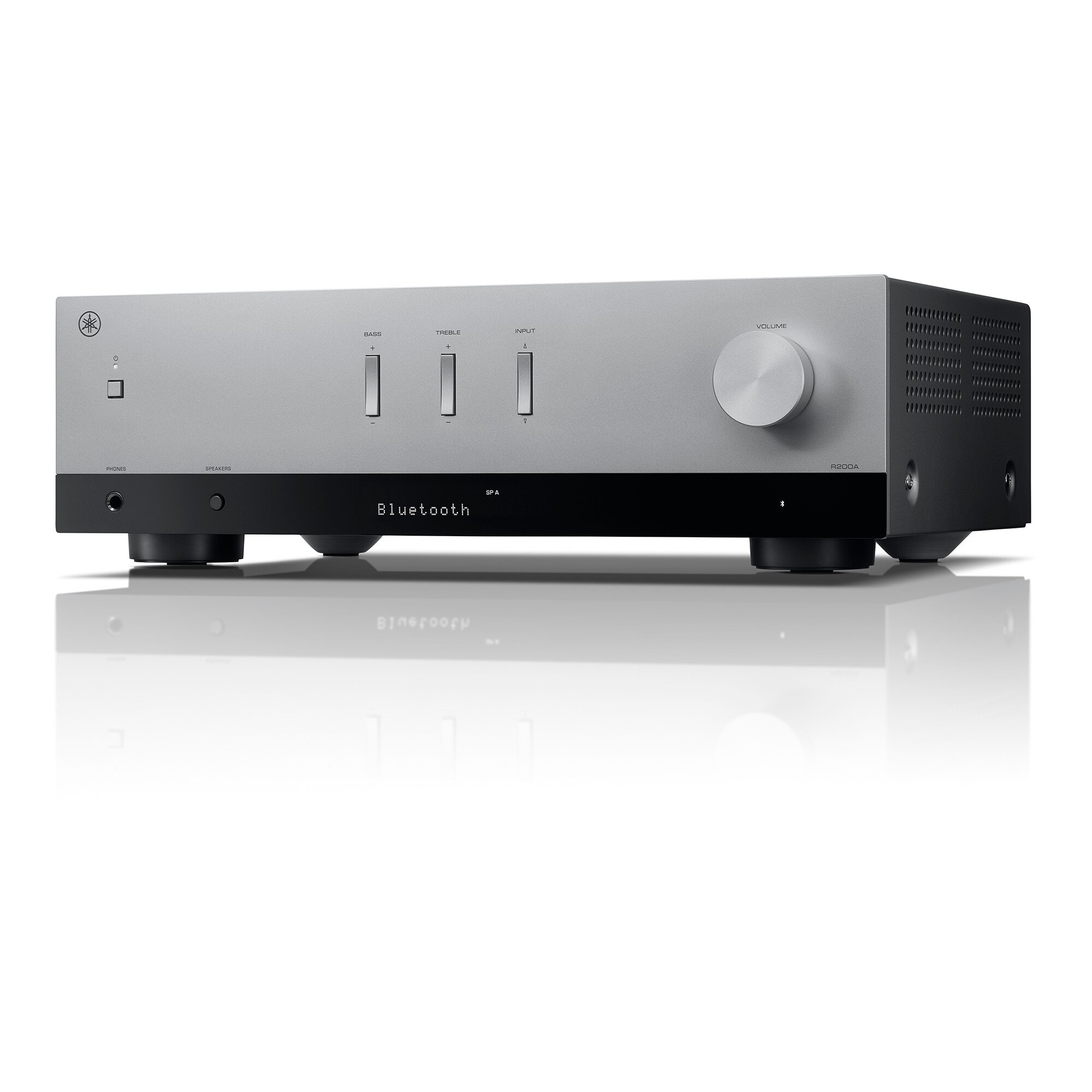 Receiver stereo Yamaha R200A – R200A Silver left